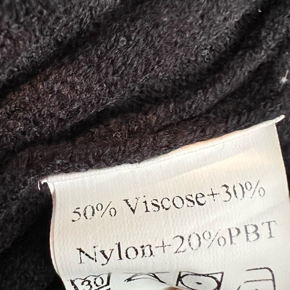 Black and Cream Striped Women's Sweater - Picture 6 of 6